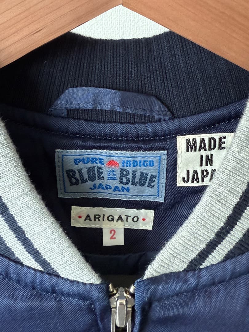 BLUE BLUE JAPANブルーブルージャパン 刺繍スカジャン インディゴ2