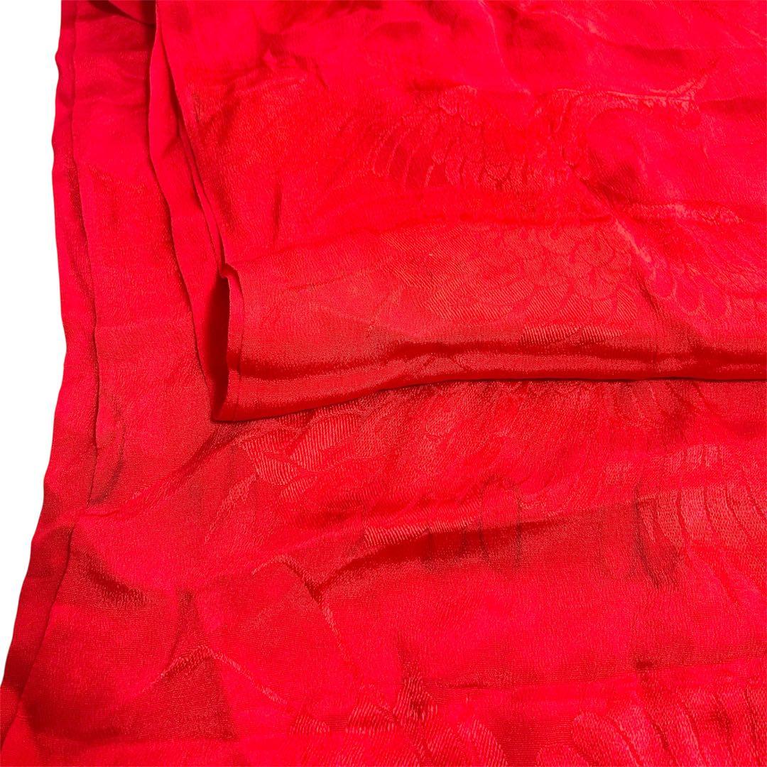 着物　七五三　7歳　女の子　13点　フルセット　赤色　御所車　四季草花　金彩