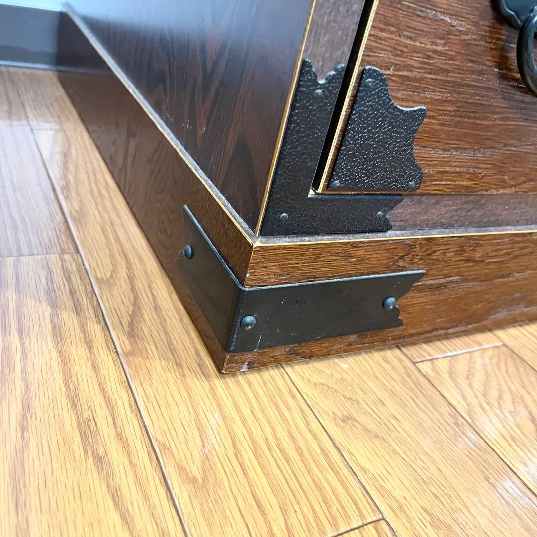 【極美品】民芸家具 5段チェスト 整理箪笥 時代箪笥 収納家具 欅材 和家