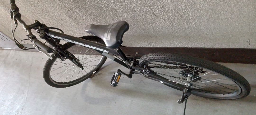 マウンテンバイク ブラック スチールフレーム