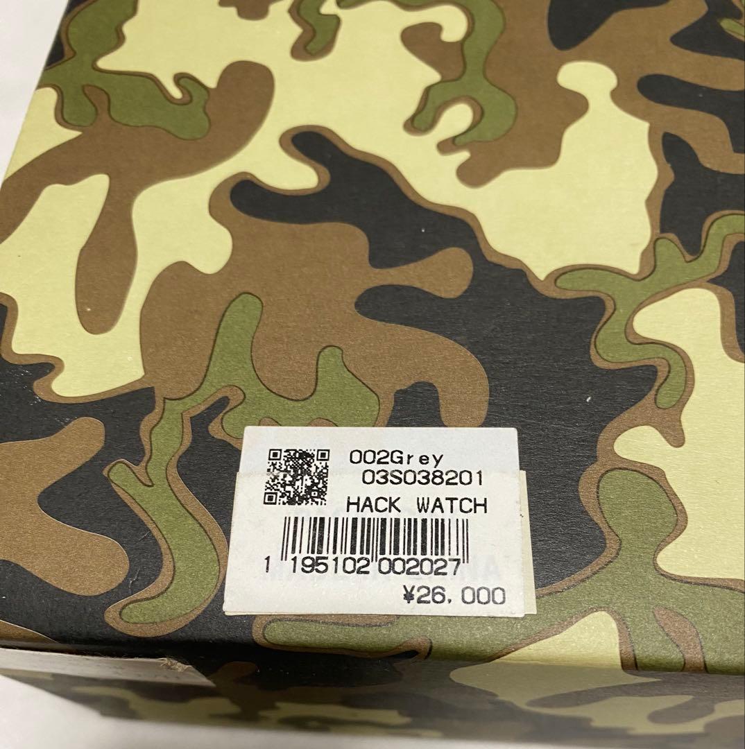 old Stussy HACK WATCHグレー ステューシー　腕時計ミリタリー