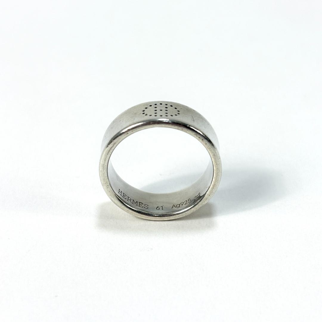 希少 美品 ヴィンテージ HERMES エクリプス リュバン リング 20.5号