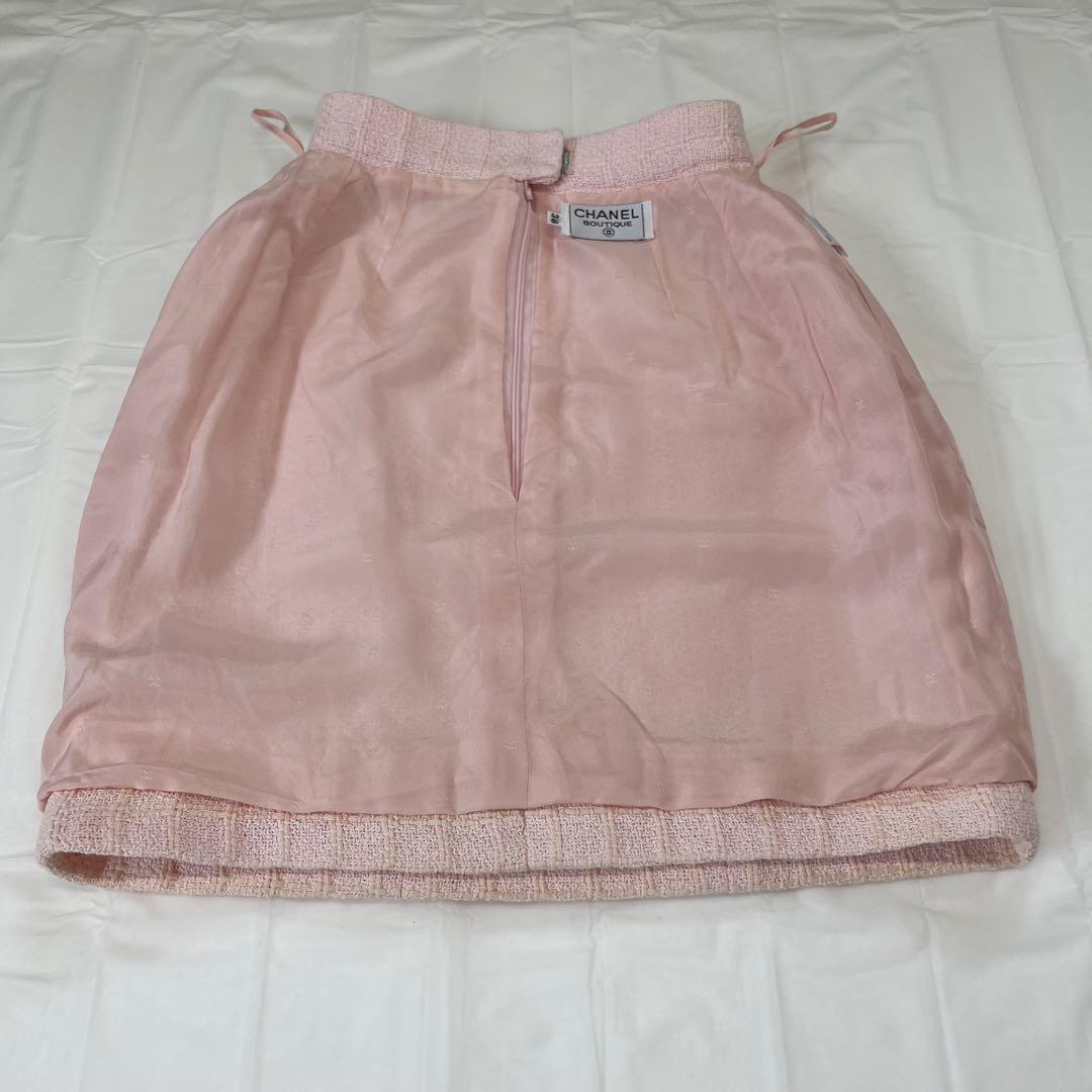 CHANEL 94C ツイードminiスカート 38