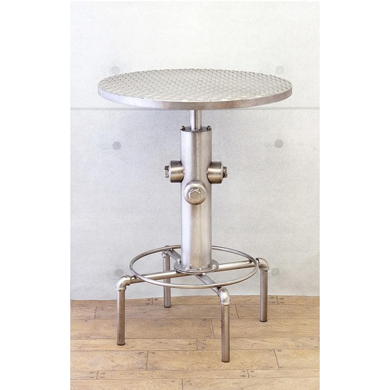 インダストリアルメタル テーブル インテリア 高さ調節可能 83～101cm