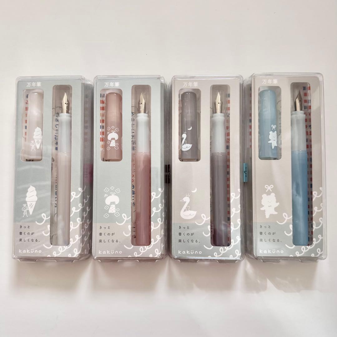 杜の文具博 限定 万年筆 kakuno mizutama 全4種 字幅 EF