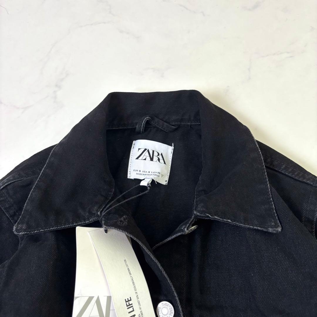 【未使用タグ付き】ザラ フルレングス カットオフ TRFデニム ジャンプスーツ