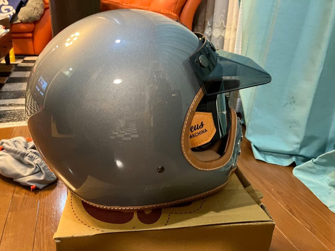 【超美品】アクサー製レトロ モトX フルフェイスヘルメット XLサイズ