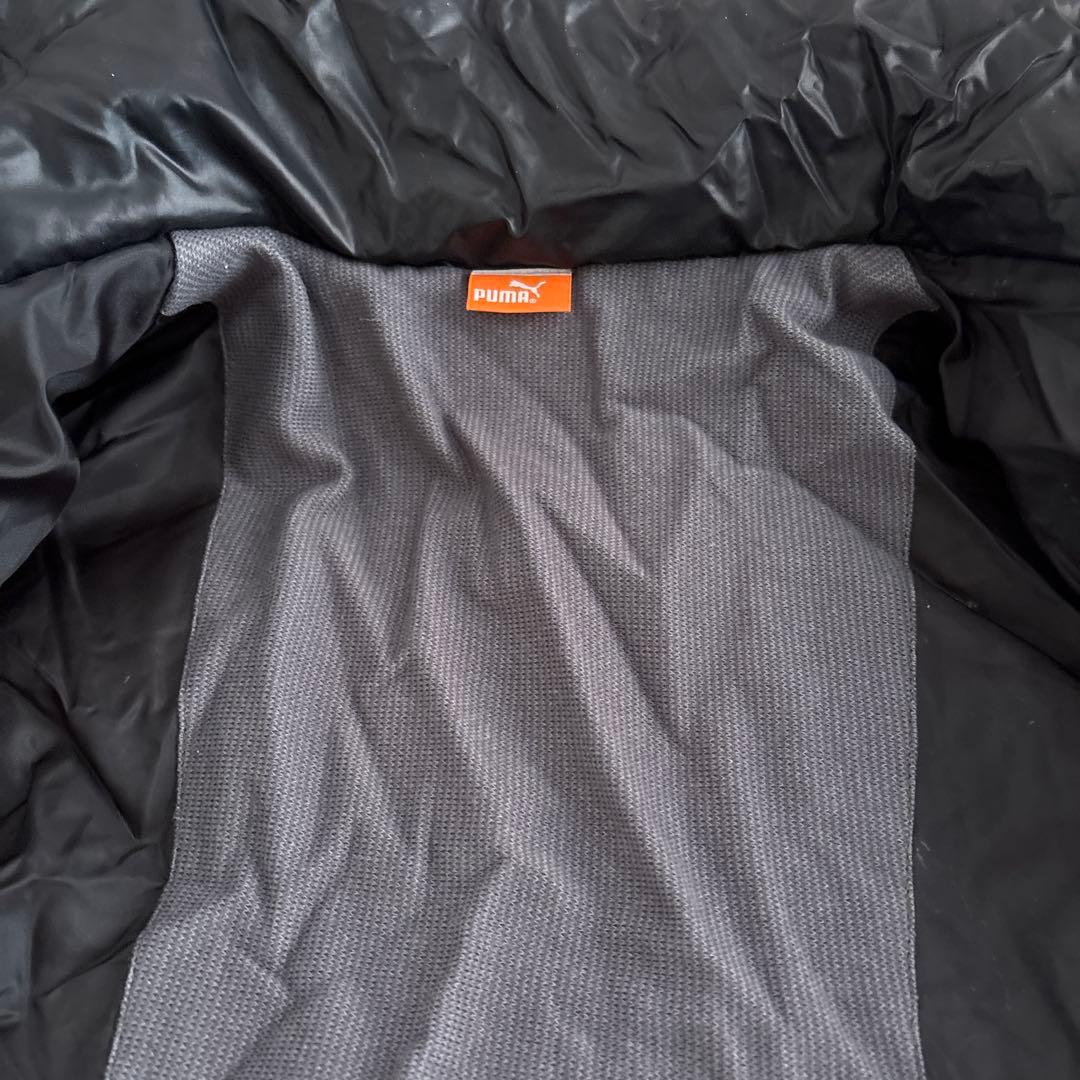 PUMA ブラック ダウン ベンチコート レディース　M ダウン90%