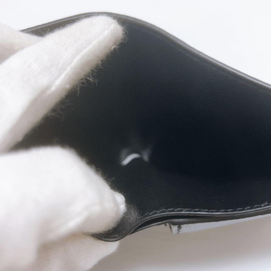 バレンシアガ 二つ折り財布 レザー ブラック 現行 未使用