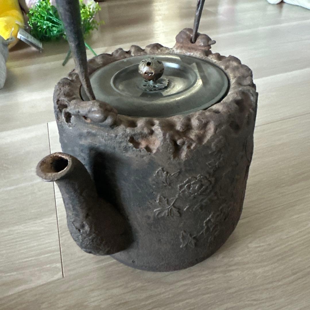 時代物　龍文堂造 鉄瓶 急須 茶道具 骨董