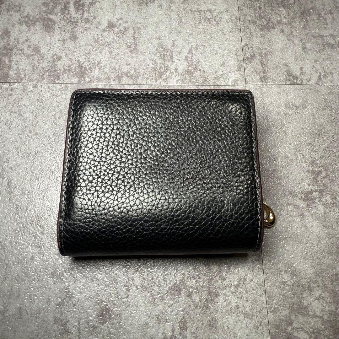 コーチ COACH ロゴ ヘリテージ レザー スナップ 二つ折り財布