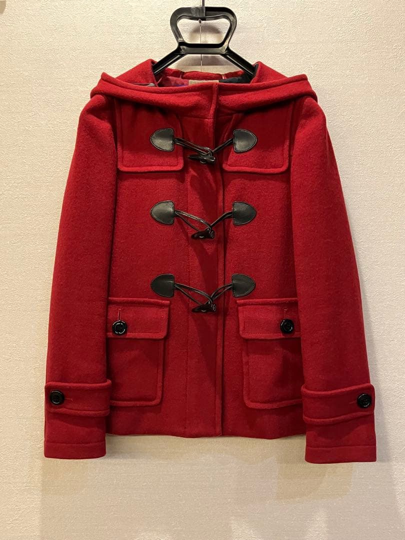 BLUE LABEL ダッフルコート レッド レディス