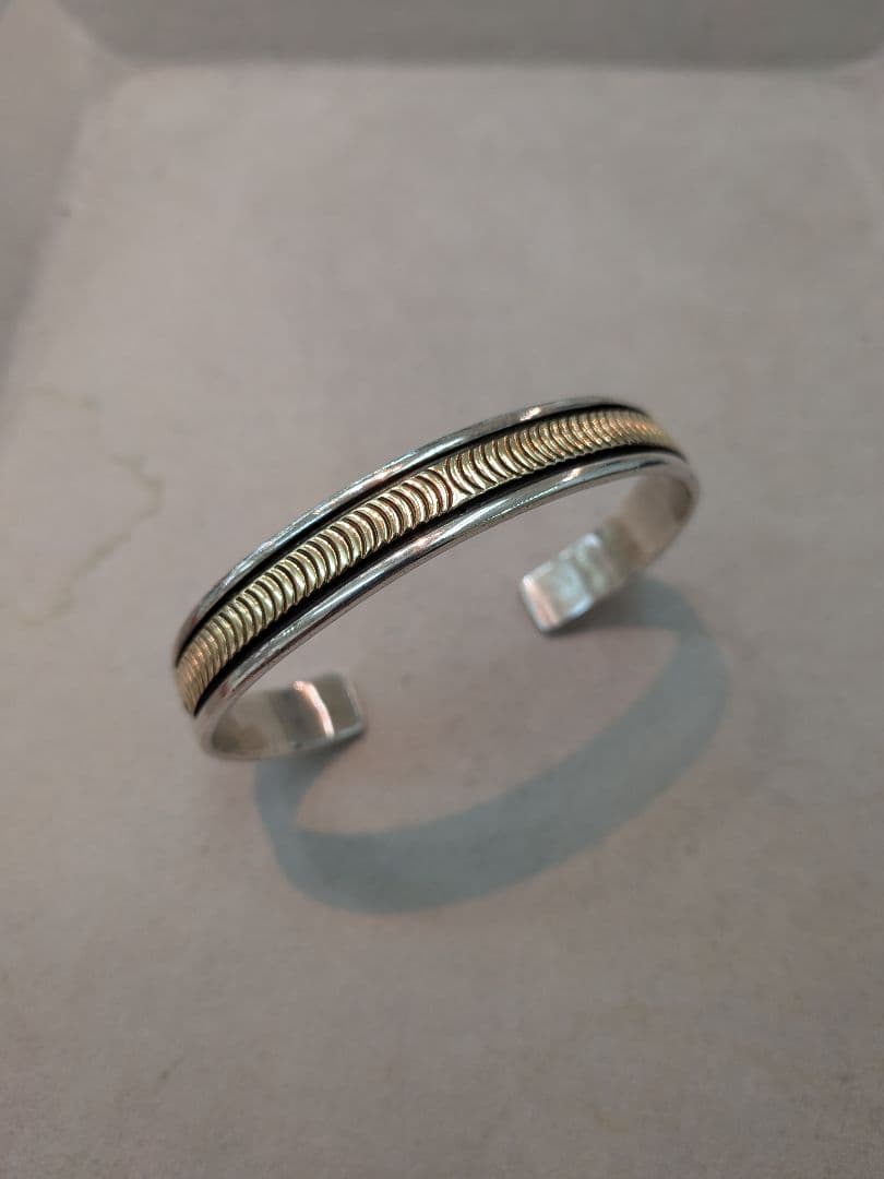 ブルースモーガン シルバー バングル 14K×スターリング