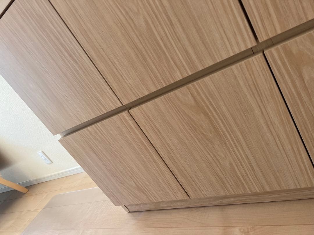 リビング収納　収納棚　　キャビネット　ナチュラル