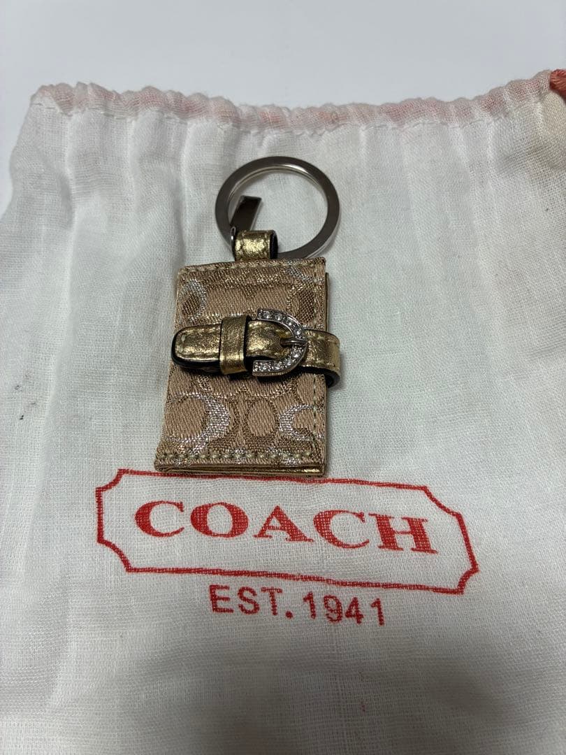 COACH Picture Frame Charm 手帳型キーホルダー チャーム