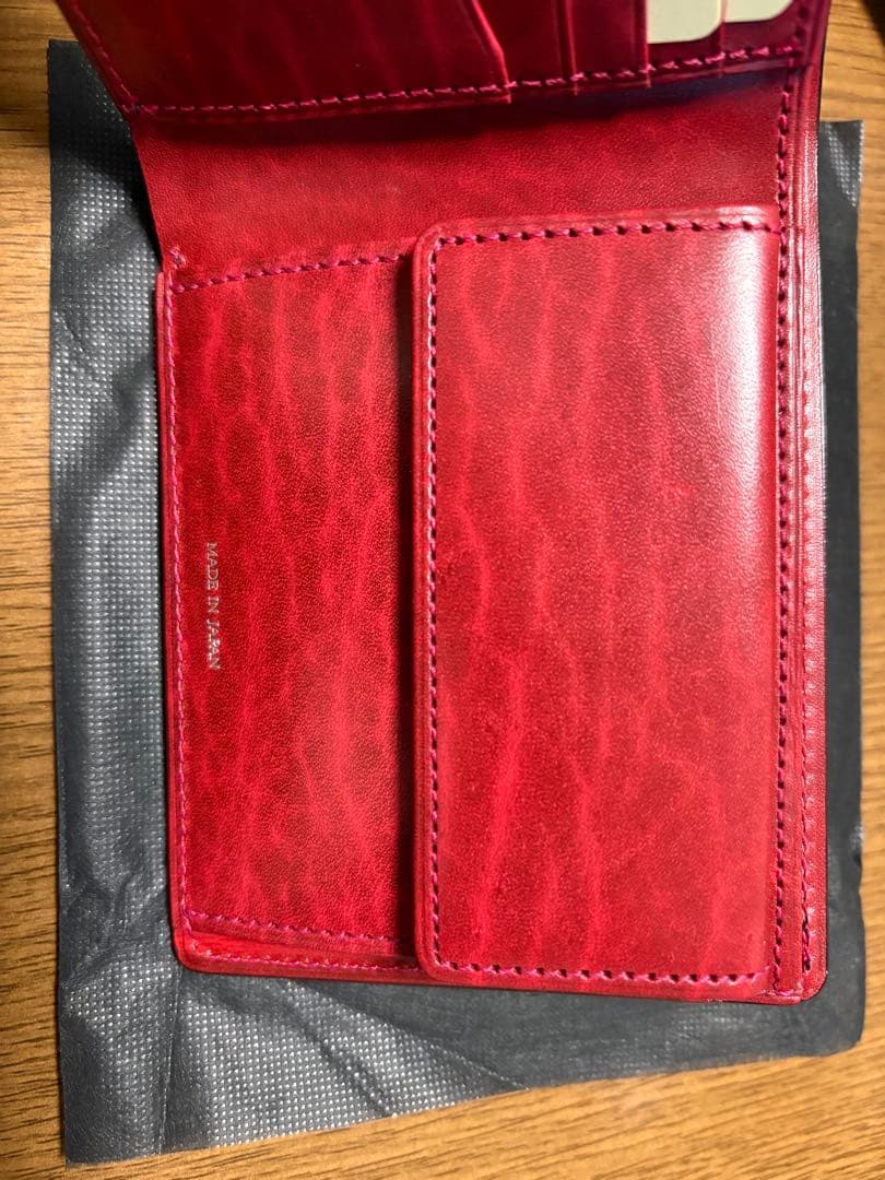 キプリス オイルシェル コードバン × ルーガショルダー 二つ折り 財布