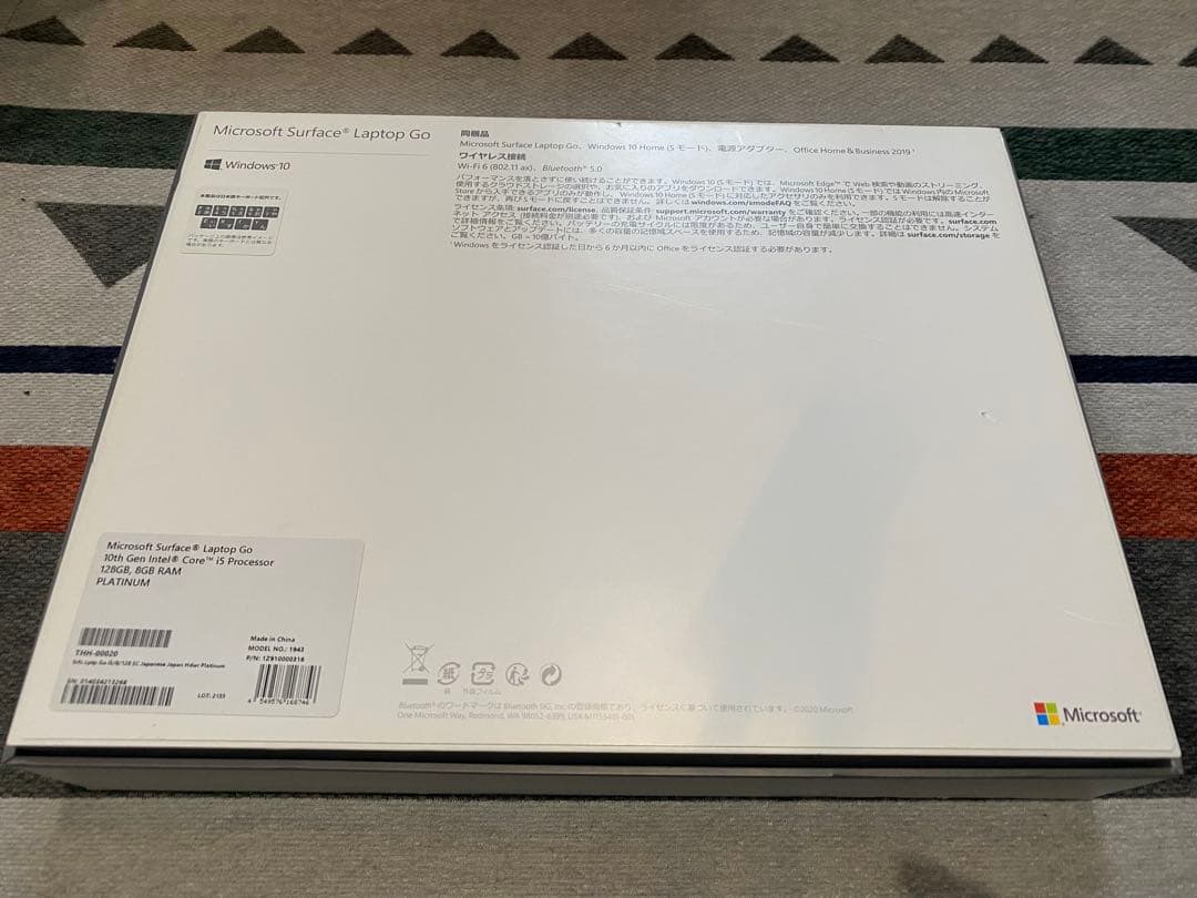 Surface Laptop GO 128G 8Gメモリ(ジャンク品)