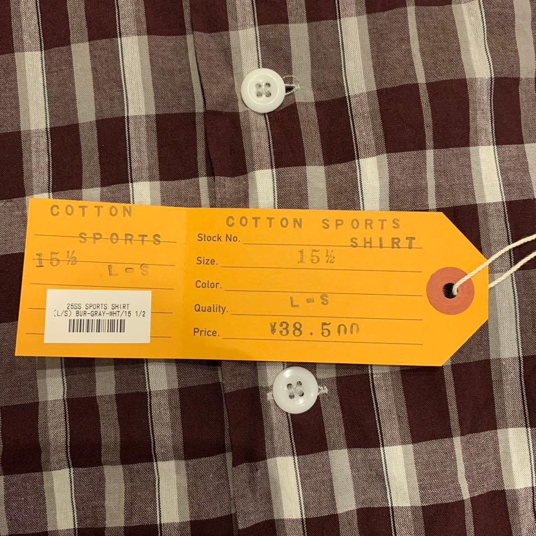 25SS COTTON SPORTS SHIRT L/S アットラスト