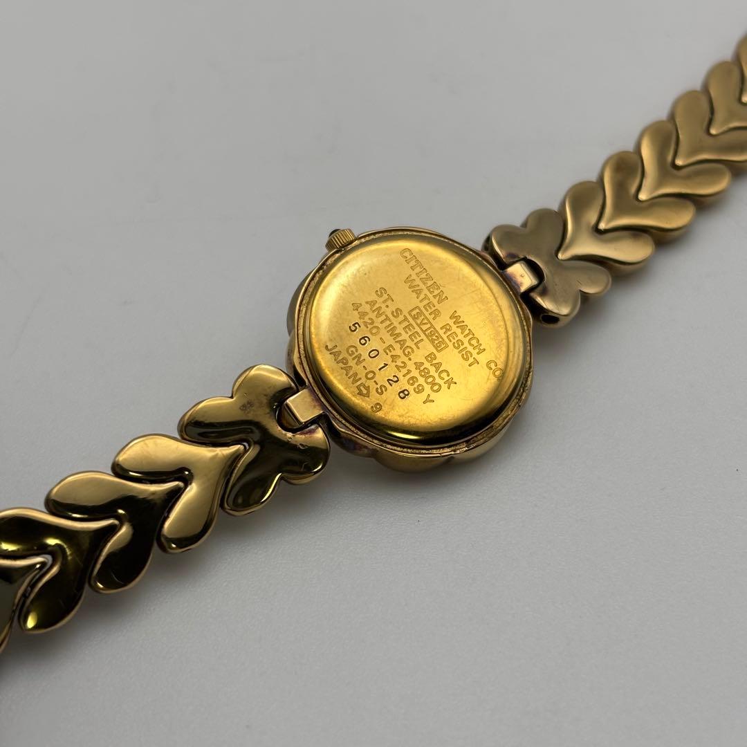 稼働【美品】CITIZEN　エクシード　時計　1Pダイヤ オーバル レディース