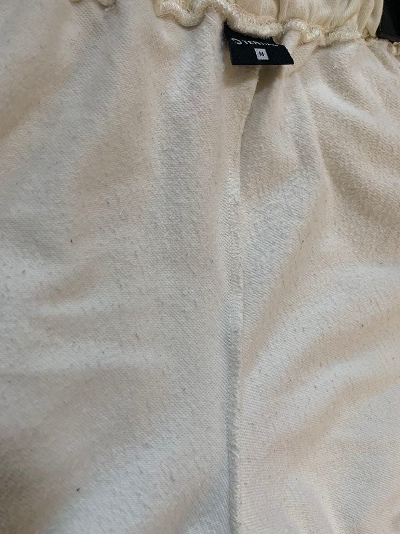 BAKUNE 長袖パジャマ　テーパードパンツ　オフホワイト　Mサイズ