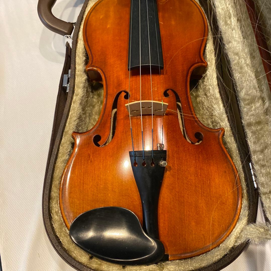 SUZUKI スズキNO.200 4/4 木製バイオリン本体 弓Kun肩当付入門
