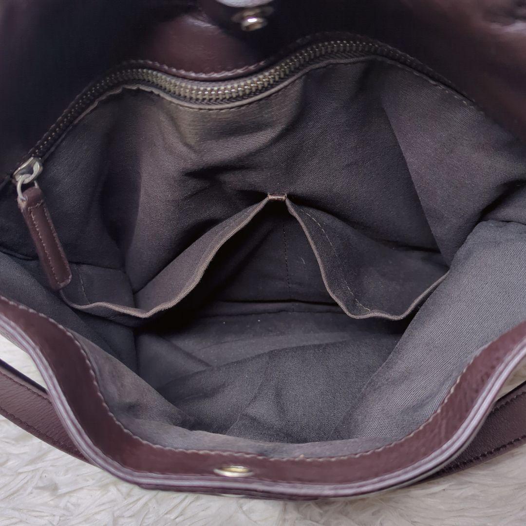 良品✨ダニエル＆ボブ チェルカトーレ ローディ レザー 茶 紫 2way A4可