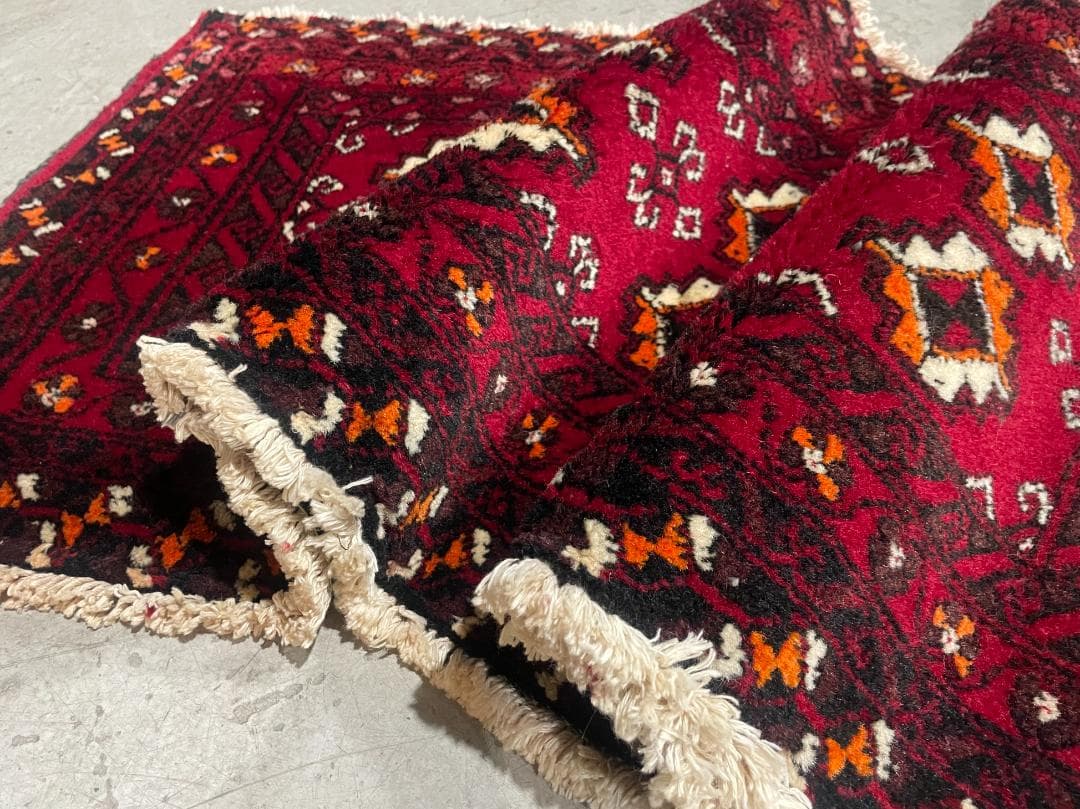 ✧ヴィンテージラグ✧　120cm×50cm　トルバトヘイダリエ　イラン　ギュル