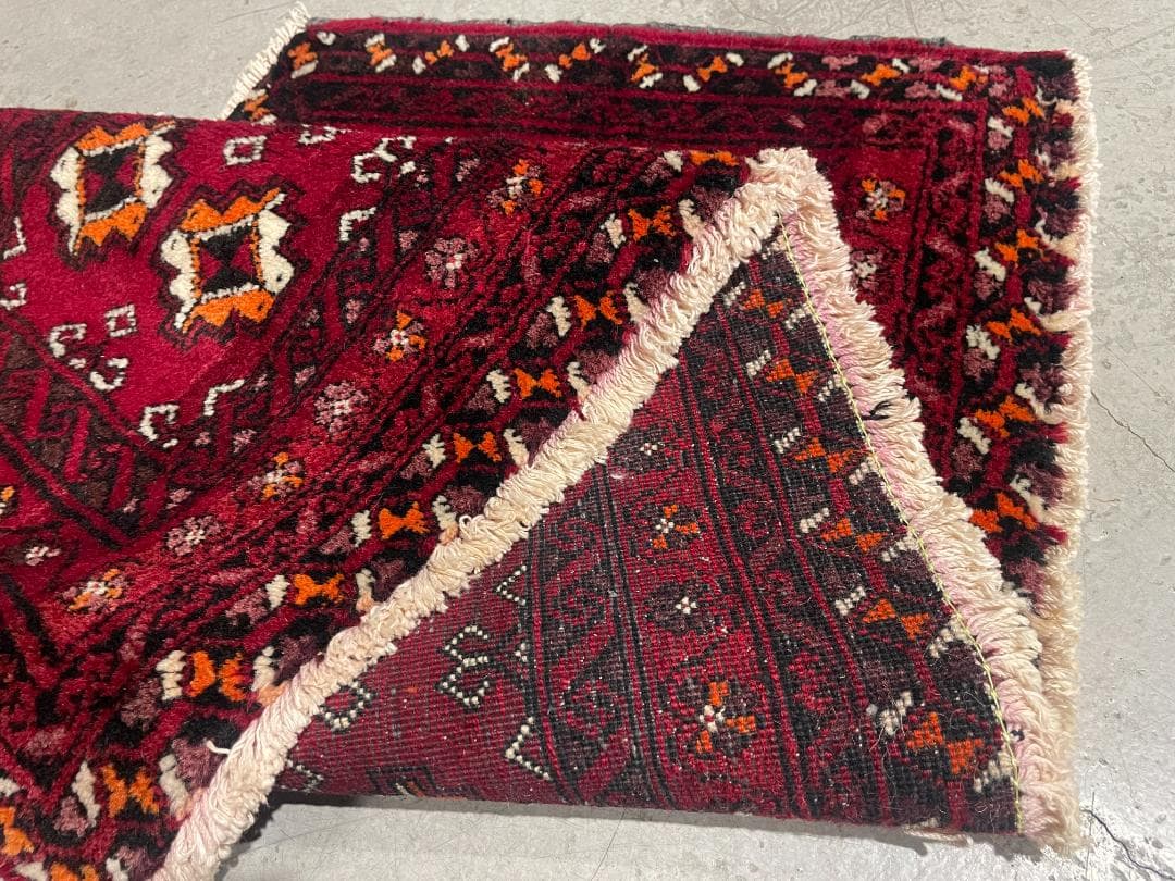 ✧ヴィンテージラグ✧　120cm×50cm　トルバトヘイダリエ　イラン　ギュル