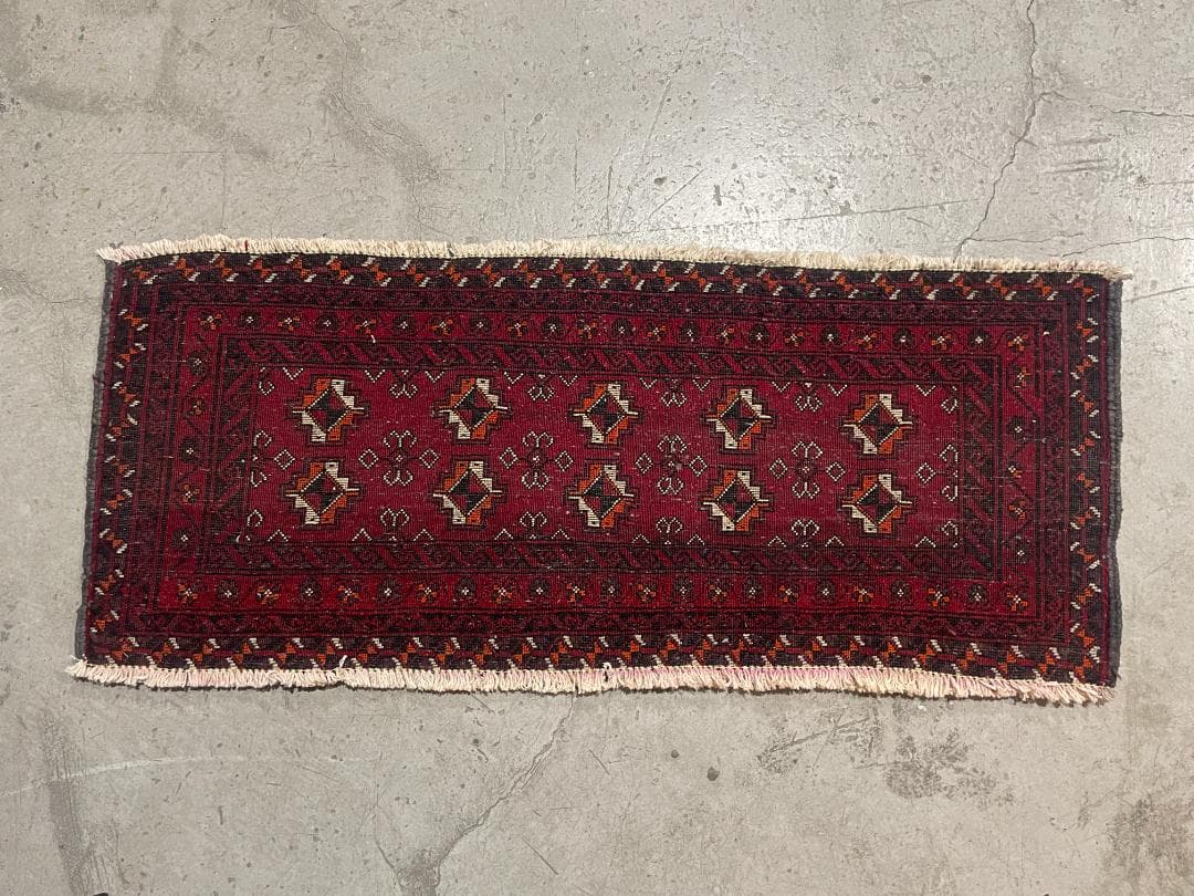 ✧ヴィンテージラグ✧　120cm×50cm　トルバトヘイダリエ　イラン　ギュル