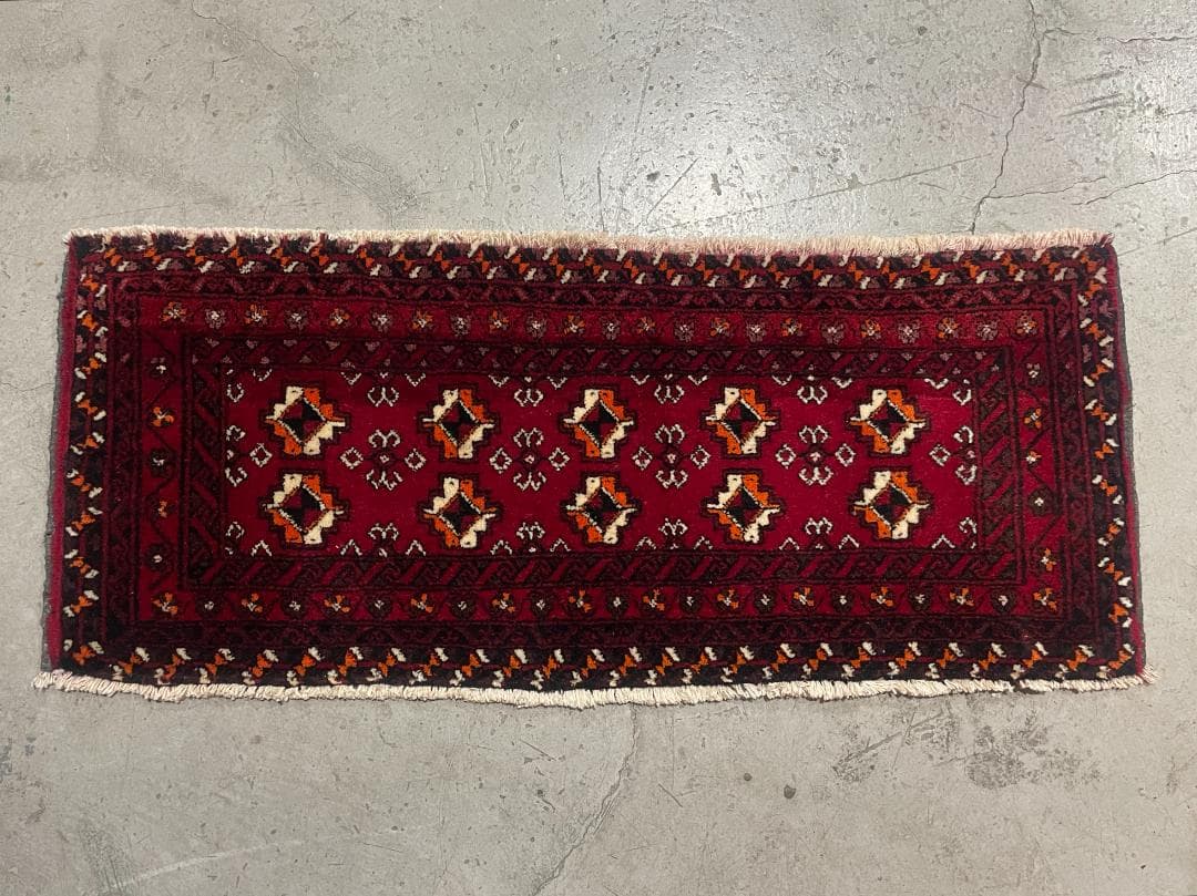 ✧ヴィンテージラグ✧　120cm×50cm　トルバトヘイダリエ　イラン　ギュル