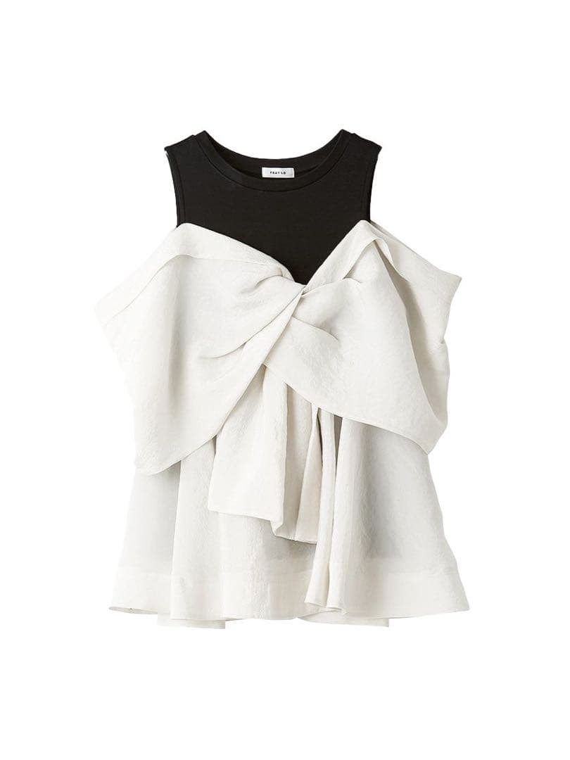 【タグ付き新品】FRAY I.D カットコンビペプラムトップス