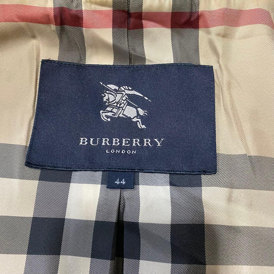 【美品】バーバリーロンドン　ショートダッフルコート　メガチェック　黒　XXL
