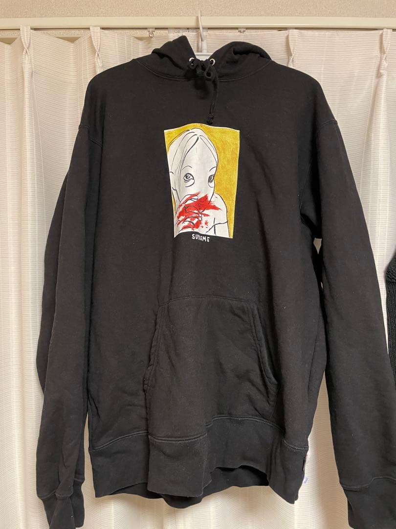 【希少XLサイズ】シュプリーム デカロゴ 即完売モデル 入手困難 パーカー