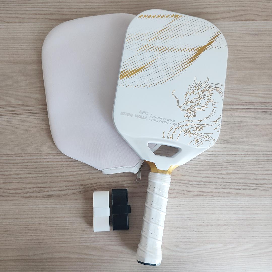 ピックルボール パドル カーボン サーモフォーム エッジレス 黄金 竜