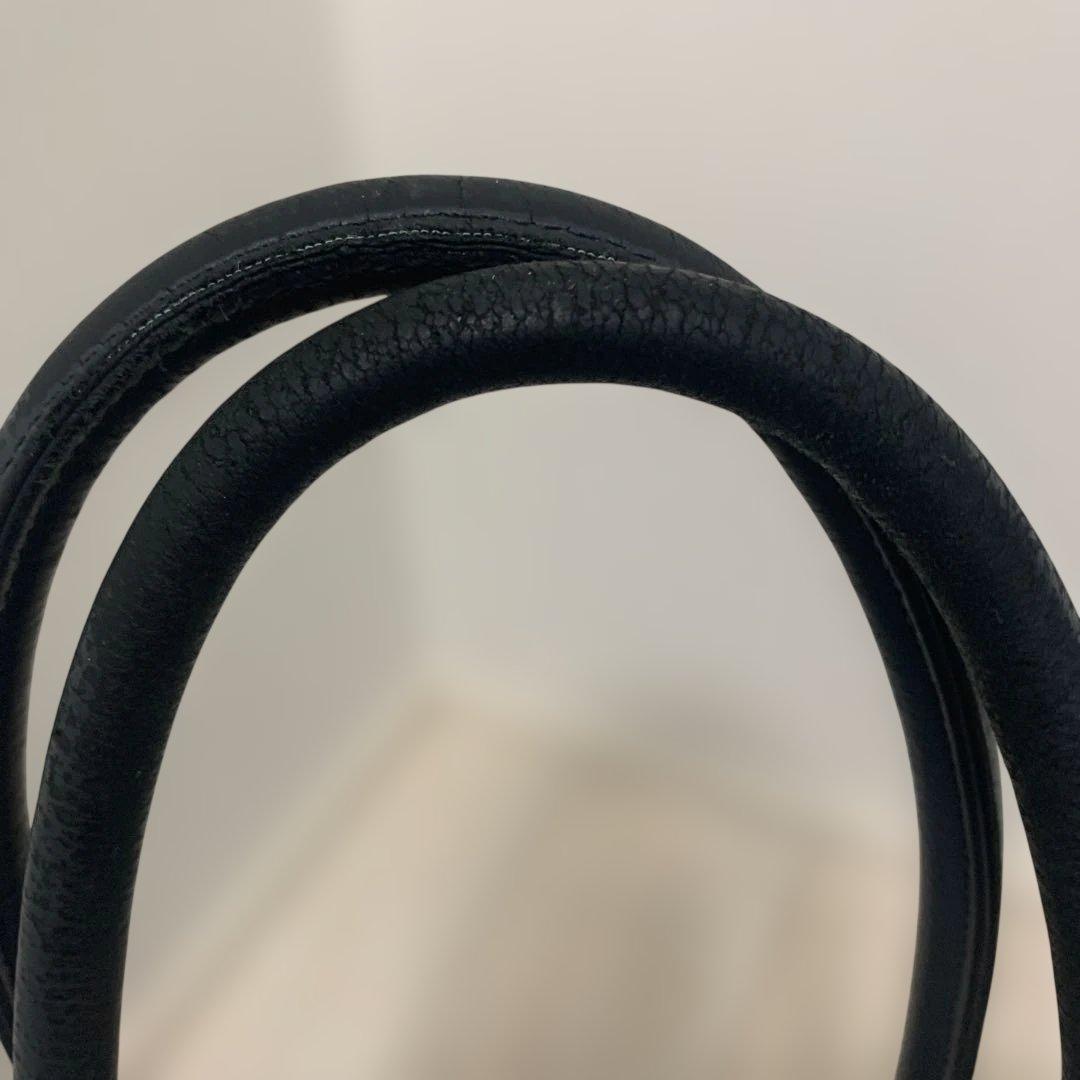 【2/1迄値引きあり】BARNEYS NYレザートートバッグ ネイビー