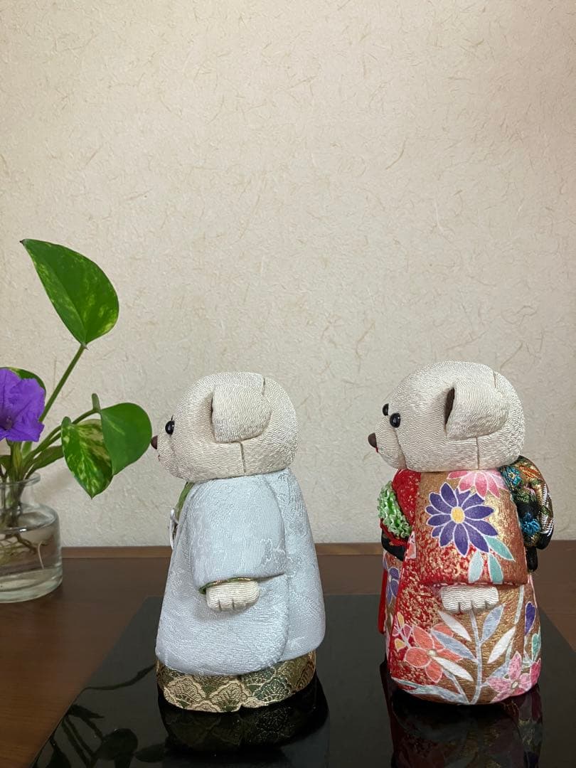 木目込み人形　「市松くまさん」