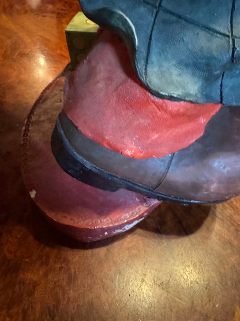 昭和レトロ　ビンテージピエロ造形置物石膏製？作者不明