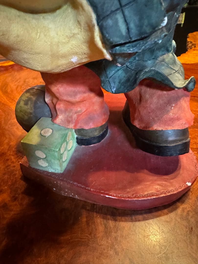 昭和レトロ　ビンテージピエロ造形置物石膏製？作者不明