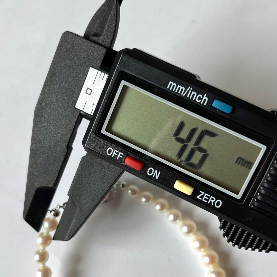 照り良✨あこや真珠 4.6-6.6mm グラデーションブレスレット シルバー刻印
