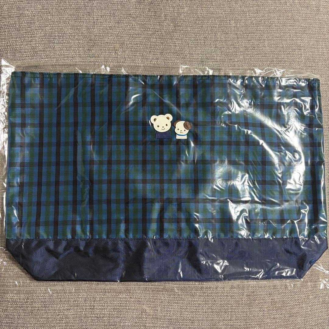 【新品未使用】familiar ファミリア バッグ 青系チェック