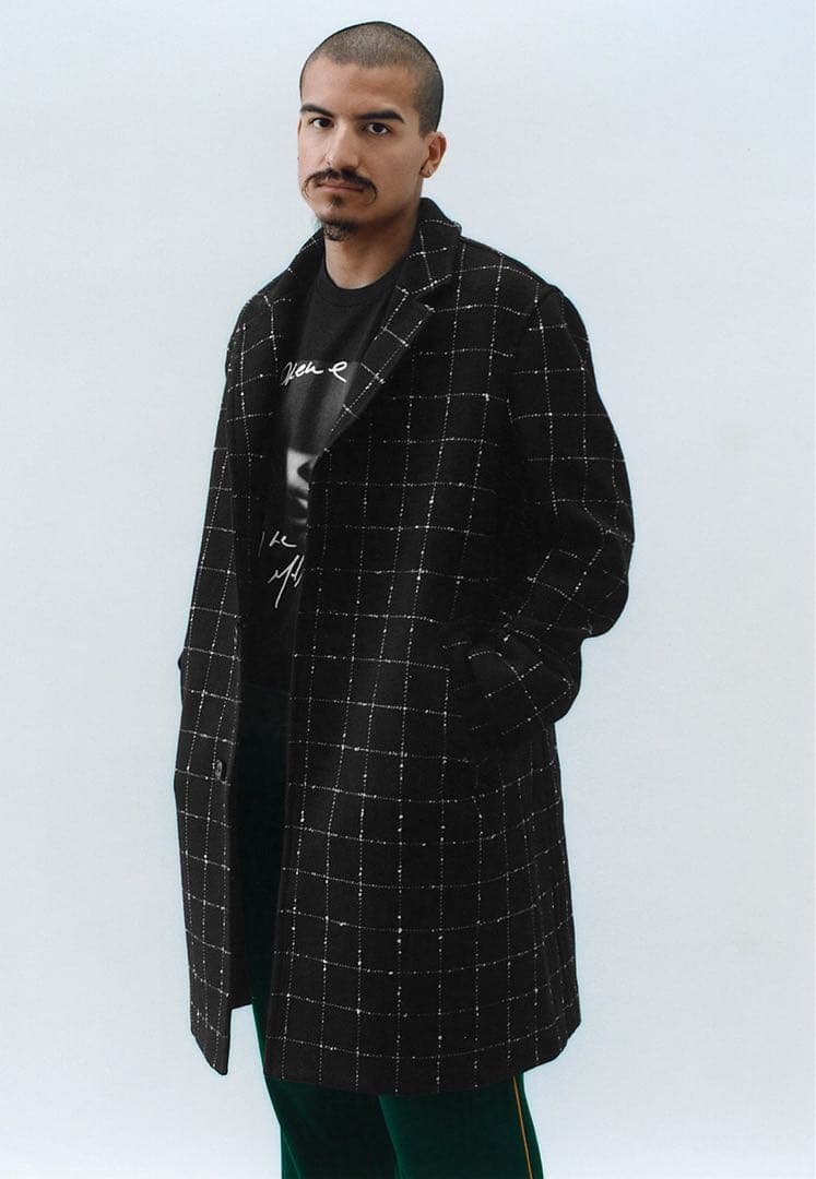 ジャケット・アウター supreme 19AW Wool Windowpane Overcoat