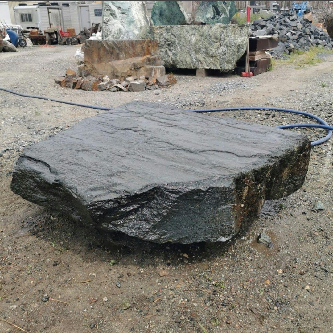 群馬産　青平石　317キロ　庭石　石　石材 庭　坪庭　ガーデニング　沓脱石