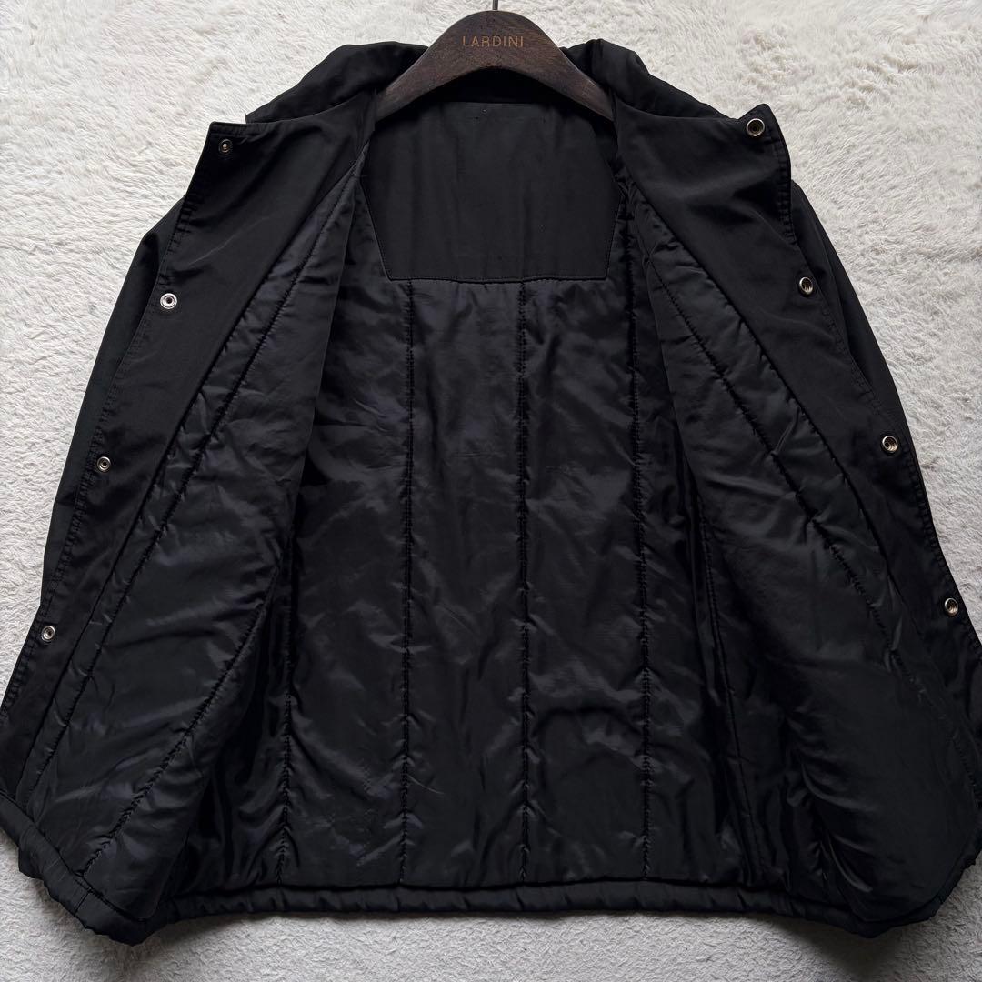 【美品】プラダスポーツ 中綿ジャケット トラッカー型 ロゴラバータグ 黒 XL