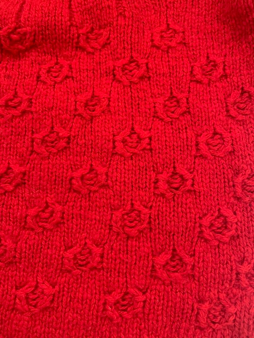 2021 トリココムデギャルソン　フラワーウールニット