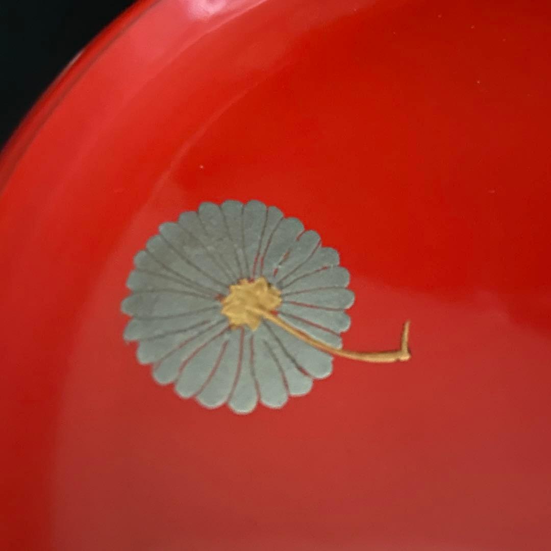 京都 平安象彦 菊 銘々盆 菓子皿 漆器 10客 共箱 菓子器 茶道具 雛祭り