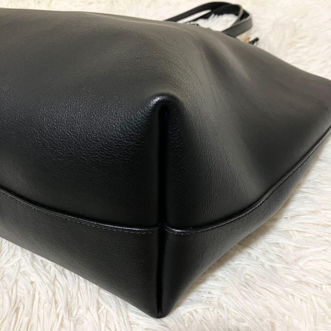 【極美品】 サンローラン ショッピングトート ポーチ付き A4収納