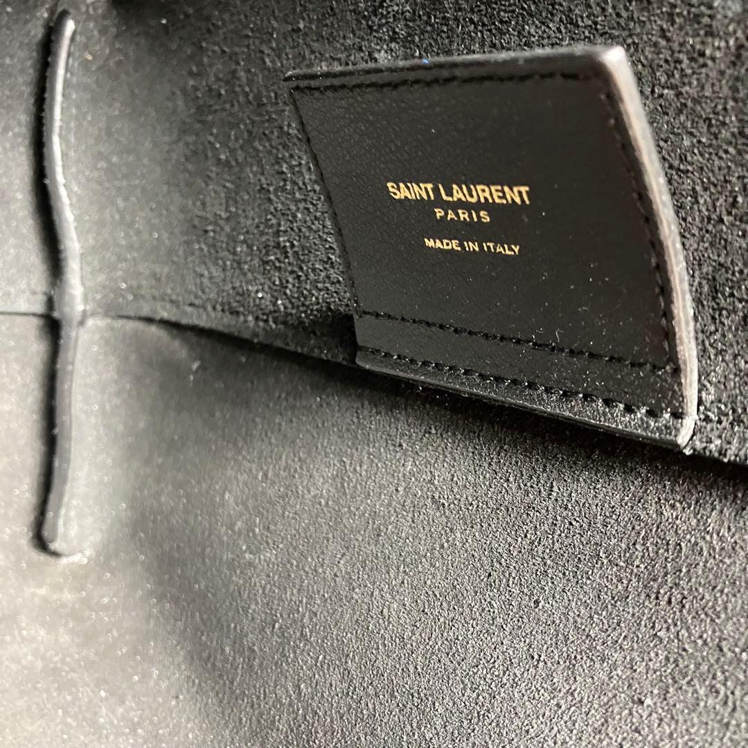 【極美品】 サンローラン ショッピングトート ポーチ付き A4収納