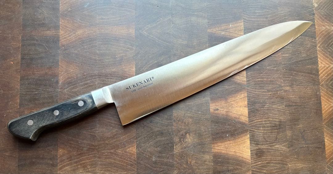 佑成　440 モリブデン鋼　牛刀　300mm 包丁　尺　洋包丁　未使用　祐成
