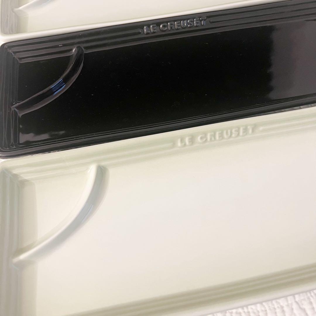 ⑦LE CREUSET ルクルーゼ サカナプレート 4枚セット 長皿 魚 皿