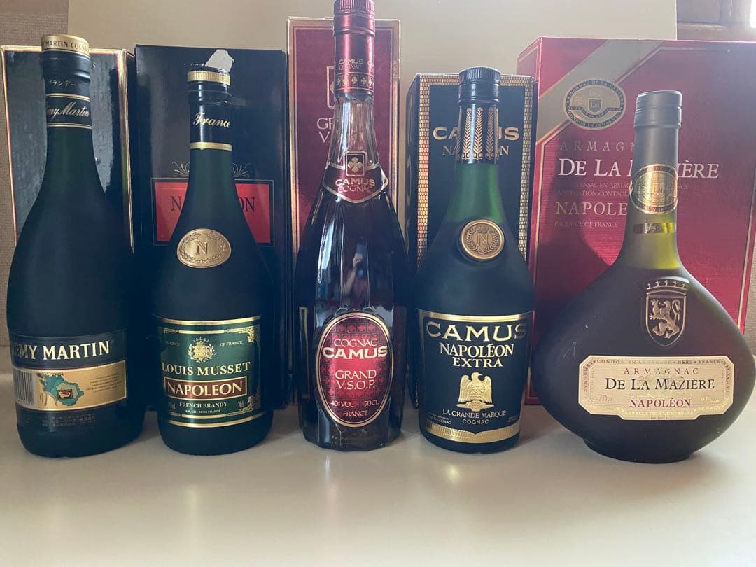 【古酒】未開栓コニャック　5本まとめ売り